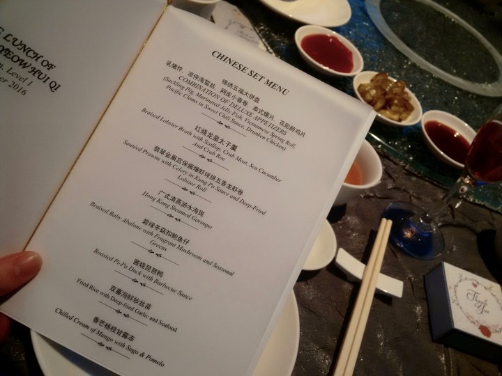 8 course chinese banquet